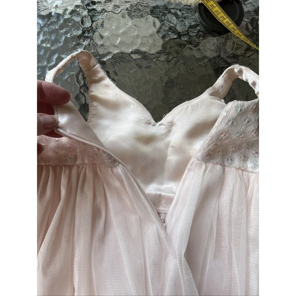 American Princess Elegant Dress Tulle Pearls Formal Occasion Size 18 Months - Picture 5 of 13